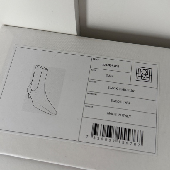 Toteme mid heel boots, suede - Picture 5 of 5